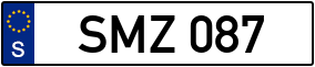 Trailer License Plate